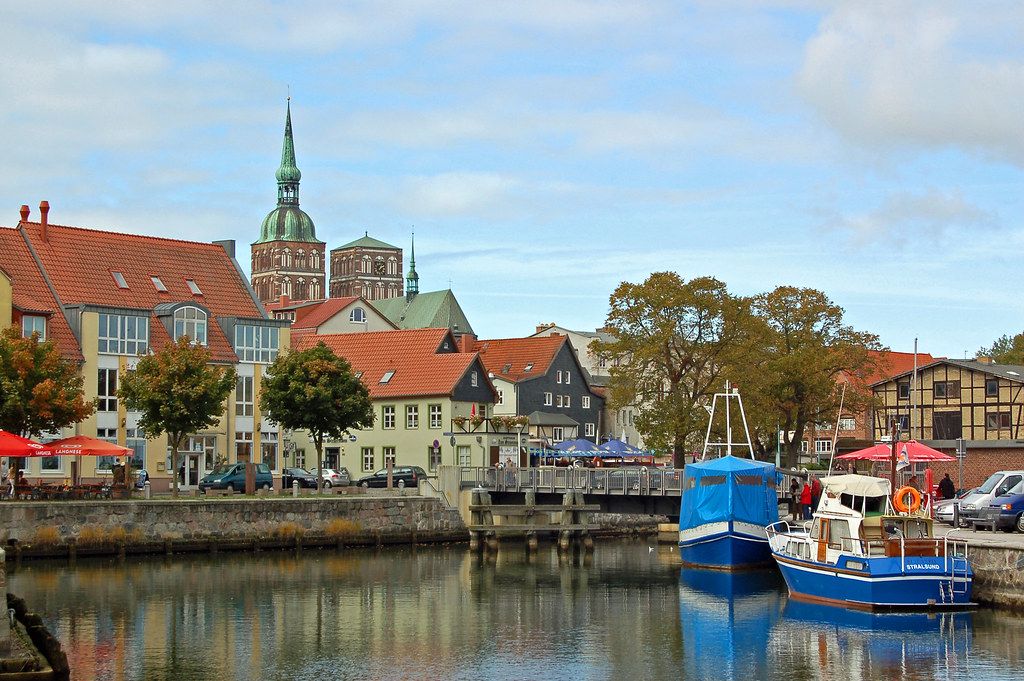 A waterfront town